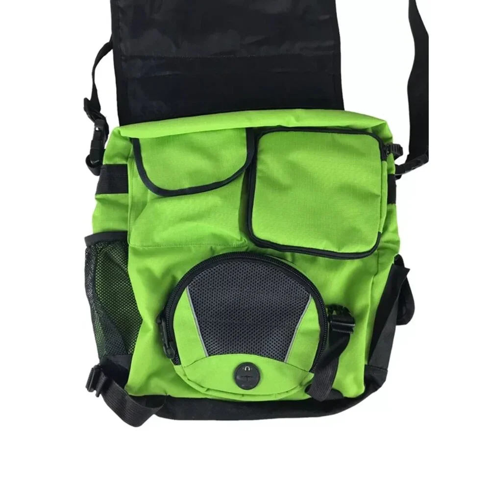 Corel Unisex Adults Florescent Green Laptop Sleeve Pockets‎ Top Handle Backpack